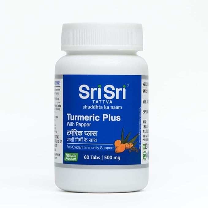 Sri Sri Tattva Turmeric plus 60 Tablet Pack of 2